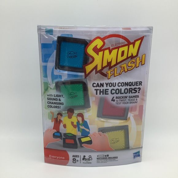 Simon Flash Electronic Cube Game‎ Hasbro New - Picture 1 of 6